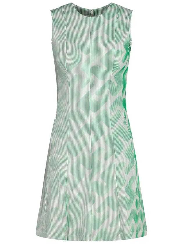 Golfwear Gillian 3D Sleeveless Midi Dress Light Green - J.LINDEBERG - BALAAN 2