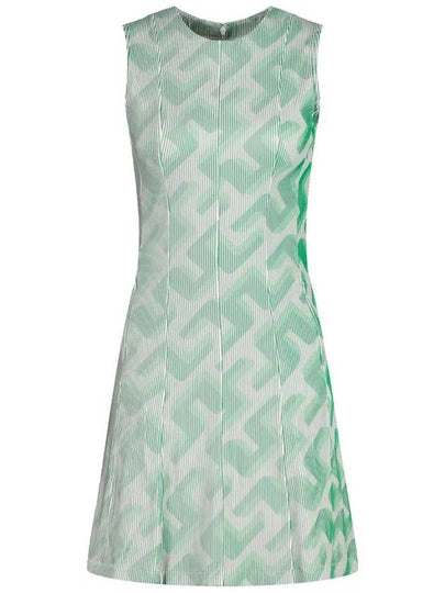 Golfwear Gillian 3D Sleeveless Midi Dress Light Green - J.LINDEBERG - BALAAN 2