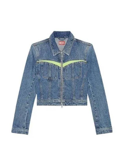 De-Simmy-Hs-S Denim Jacket Blue - DIESEL - BALAAN 2