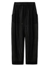 One Tuck Wide Lace Pants Black - NOIRER - BALAAN 3