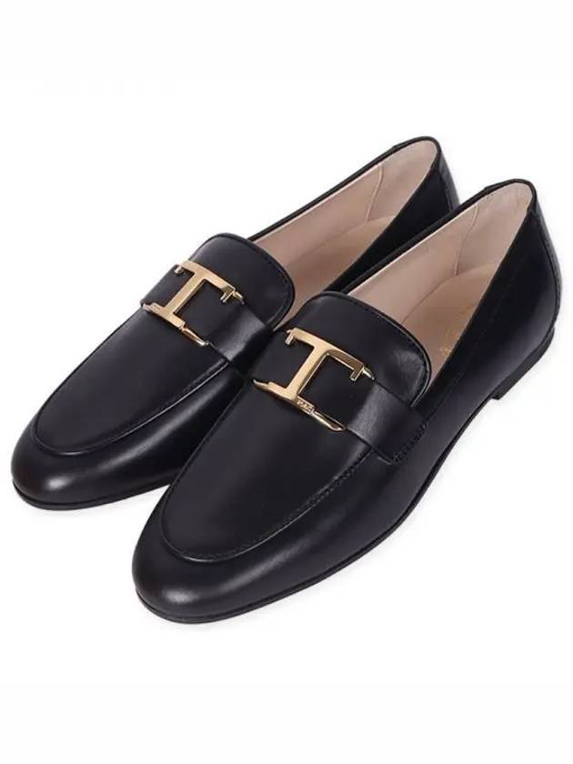 Tods T Timeless Leather Loafers Black - TOD'S - BALAAN 2