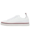 Women's Tennis Striped Low Top Sneakers White - THOM BROWNE - BALAAN 2