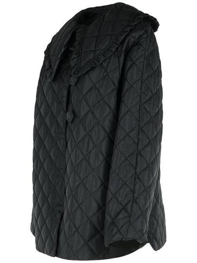 Ganni 'Quilt' Black Nylon Jacket - GANNI - BALAAN 2