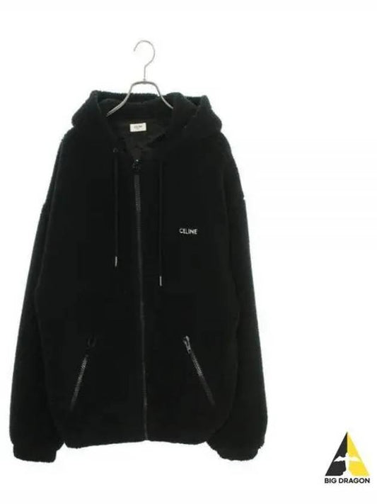 Ocelot Print Fleece Jacket Black - CELINE - BALAAN 2