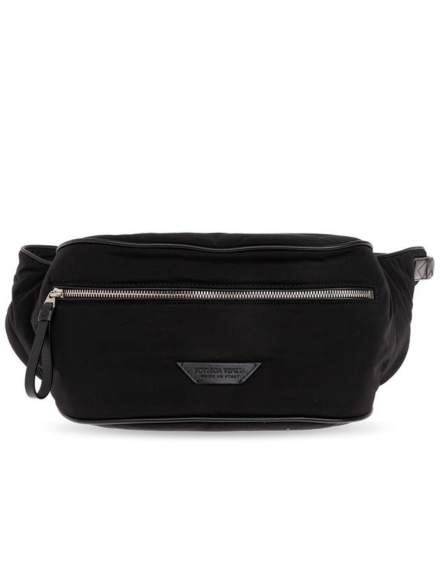 Bottega Veneta Belt Bag With Logo, Men's, Black - BOTTEGA VENETA - BALAAN 1