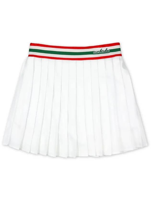 WAIST COLORED MESH SKIRT color line mesh skirtWHITE - MONBIRDIE GOLF - BALAAN 10