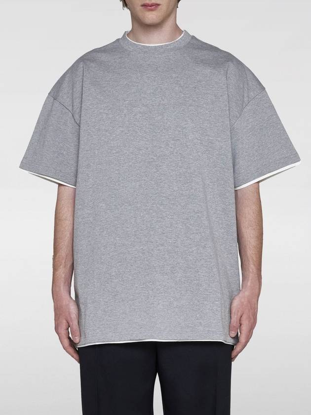 T-shirt di cotone Jil Sander con logo posteriore - JIL SANDER - BALAAN 1