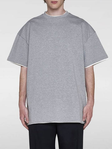 T-shirt di cotone Jil Sander con logo posteriore - JIL SANDER - BALAAN 1