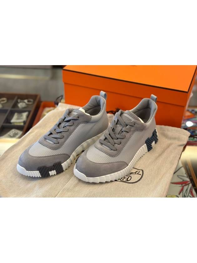 Bouncing Mesh Low Top Sneakers Grey - HERMES - BALAAN 2