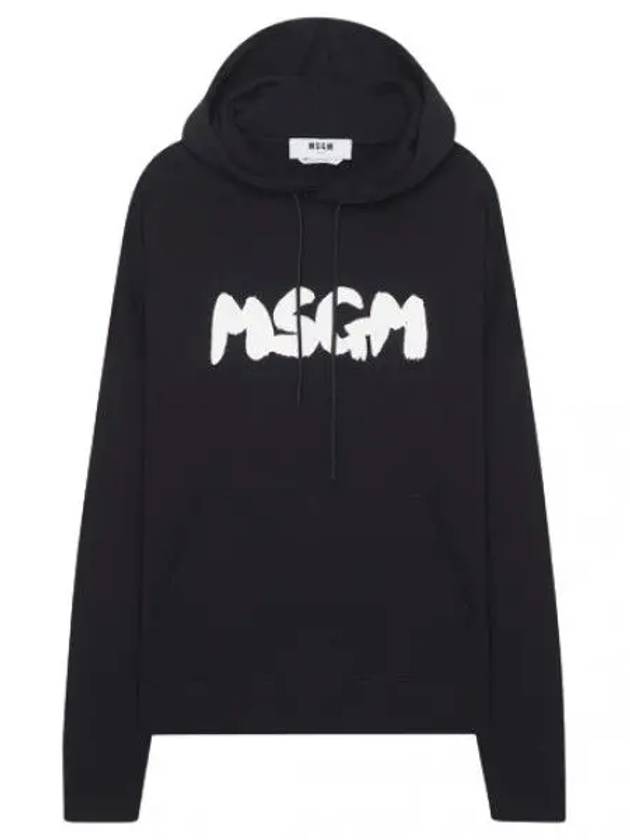 lettering print hooded sweatshirt men - MSGM - BALAAN 1