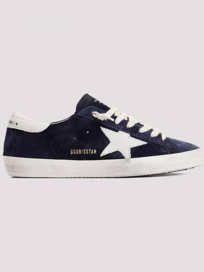 Superstar Suede Low Top Sneakers Navy - GOLDEN GOOSE - BALAAN 2