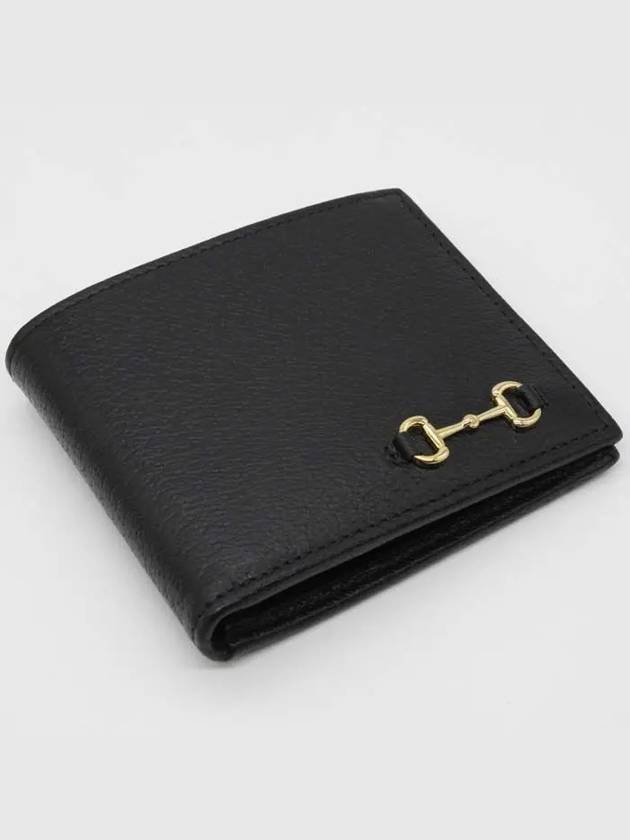 Horsebit Half Wallet Black - GUCCI - BALAAN 4