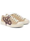 Cappuccino Canvas Plimsoll Low Top Sneakers Tan Beige - VIVIENNE WESTWOOD - BALAAN 8