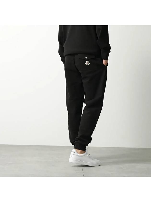 Regular Fit Tricolor Accent Track Pants Black - MONCLER - BALAAN 2