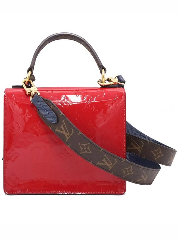 Women s Louis Vuitton M90505 Scarlet Red Vernis Leather Gold Plated Spring Street Top Handle 2WAY gt bag Gangbuk used luxury goods - LOUIS VUITTON - BALAAN 5