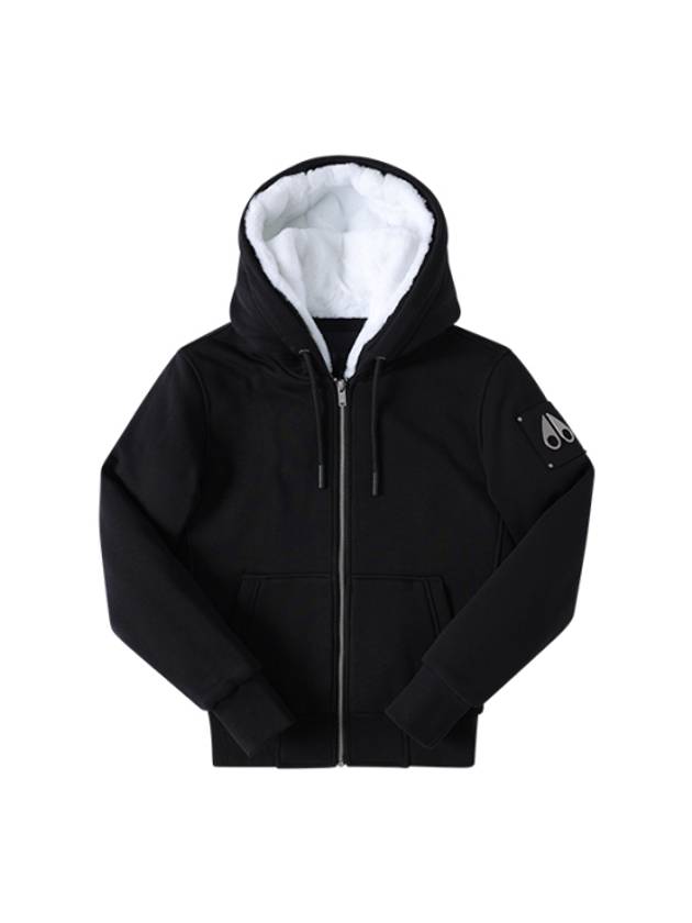 Classic Bunny 3 White Lining Zip Up Hoodie Black - MOOSE KNUCKLES - BALAAN 2