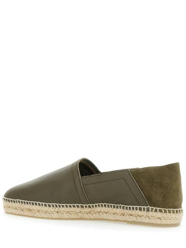 'Polo' Green Espadrillas With Braided Raphia Sole In Leather Man - CASTANER - BALAAN 3