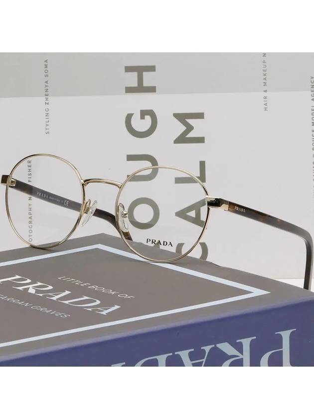 Glasses frame VPR52X ZVN 1O1 round frame gold HERITAGE - PRADA - BALAAN 2