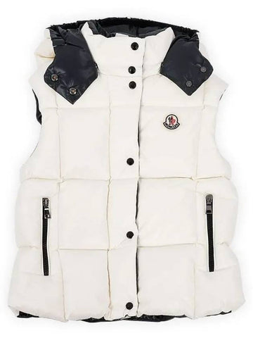 Kids LUZULE Hooded Padded Vest Ivory 1A00027 68950 034 8 10A - MONCLER - BALAAN 1