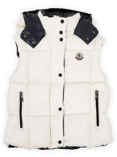 Kids LUZULE Hooded Padded Vest Ivory 1A00027 68950 034 8 10A - MONCLER - BALAAN 2