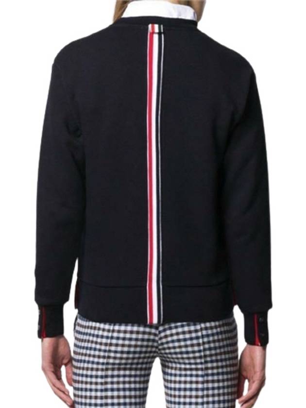 Center Back RWB Stripe Classic Loopback Crewneck Sweatshirt Navy - THOM BROWNE - BALAAN 6