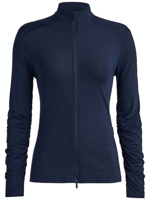 Women's Featherweight Silky Tech Nylon Full Zip Jacket Navy - G/FORE - BALAAN 2