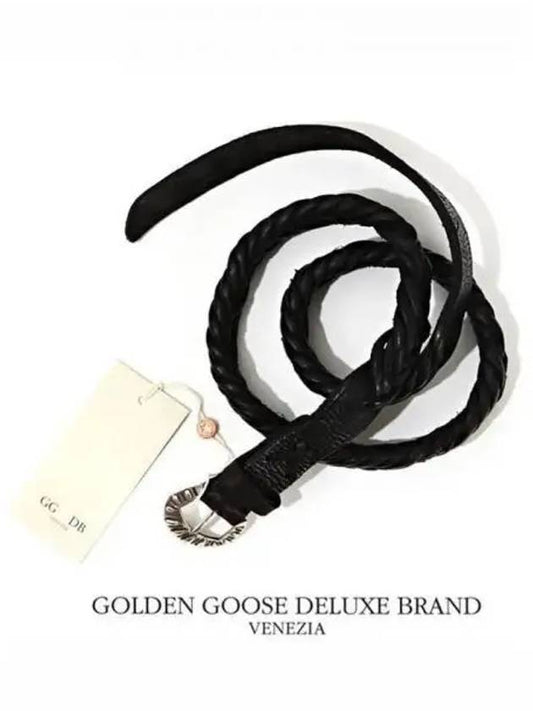 G24U807 A1 leather weaving belt 270166 - GOLDEN GOOSE - BALAAN 1