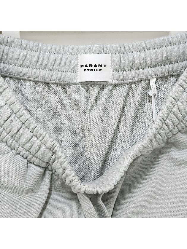 Logo Detail Drawstring Shorts Light Blue - ISABEL MARANT ETOILE - BALAAN 7