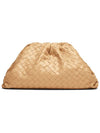 Intrecciato Nappa Leather Dumpling Clutch Bag Almond - BOTTEGA VENETA - BALAAN 1