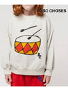 Kids Play Drum Sweatshirt Off White 124AC042 200 - BOBO CHOSES - BALAAN 4