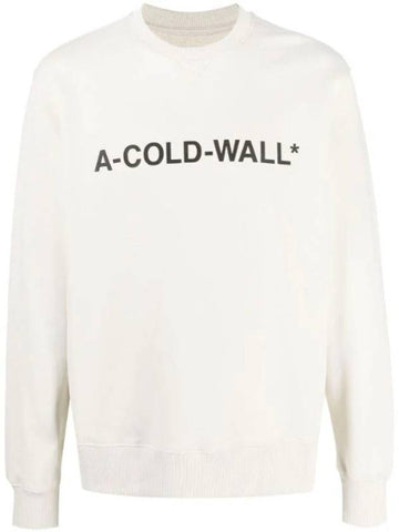 Essential Logo Crewneck Sweatshirt Beige - A-COLD-WALL - BALAAN 1