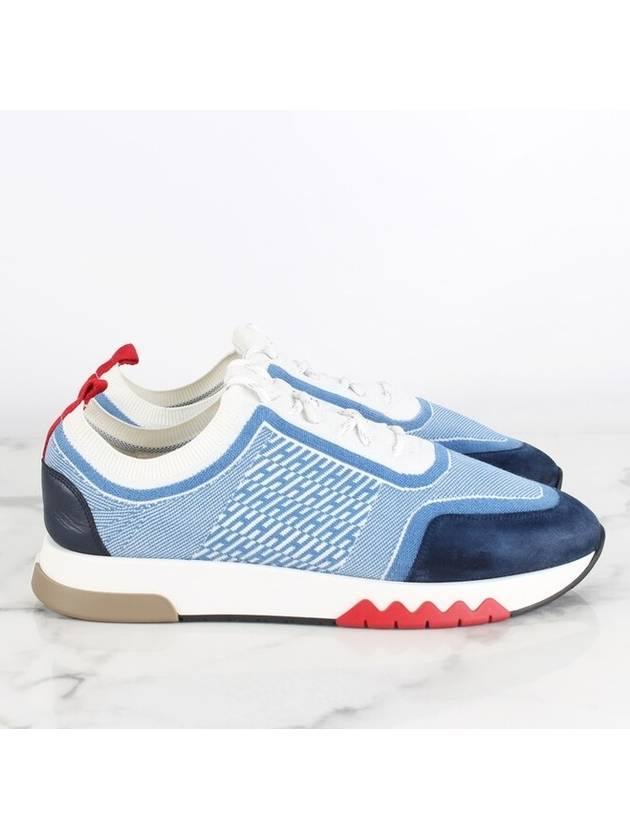 Addict Blue Sneakers 42 270 - HERMES - BALAAN 7