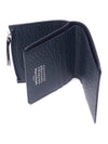 Signature Stitch Zipper Pocket Half Wallet Navy - MAISON MARGIELA - BALAAN 7