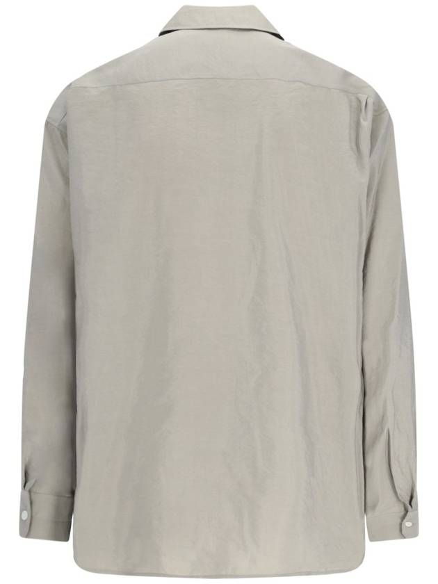 Twisted Long Sleeve Shirt Grey - LEMAIRE - BALAAN 3