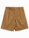 Pleated Cotton Shorts Green Tea - A.P.C. - BALAAN 3