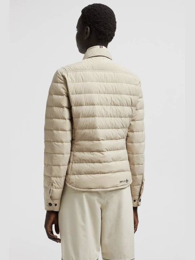 Rozes Packable Down Shirt Jacket Light Beige - MONCLER - BALAAN 7