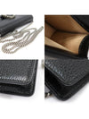 476432 Black Leather Crystal Dionysus Super Mini Chain Cross Bag - GUCCI - BALAAN 6