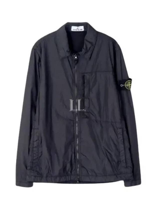 Garment Dyed Crinkle Reps Recycled Nylon Jacket Black - STONE ISLAND - BALAAN 2