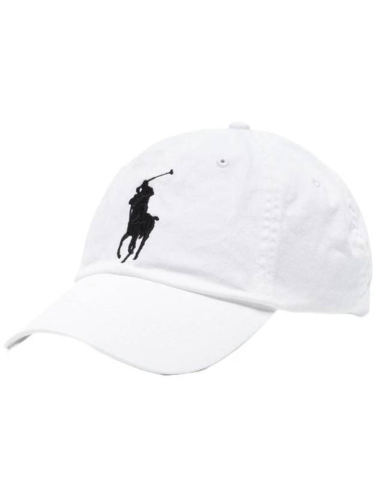 Big Pony Logo Ball Cap White - POLO RALPH LAUREN - BALAAN 1
