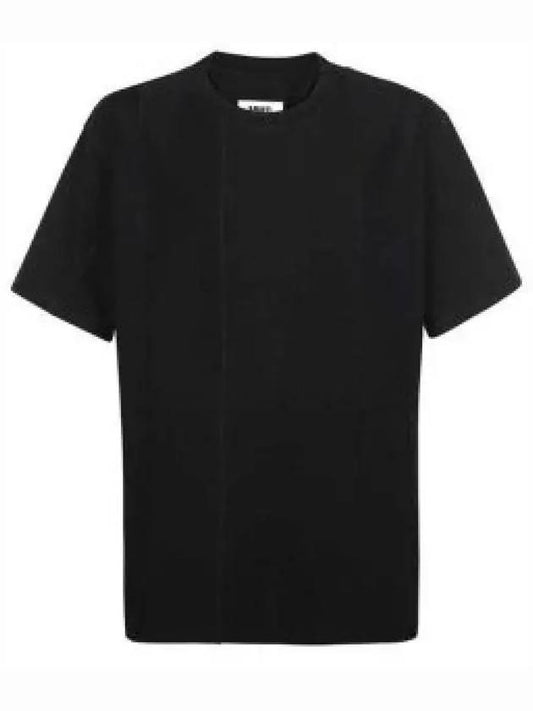 Oversized Cotton Short Sleeved T-shirt Black - MAISON MARGIELA - BALAAN 2