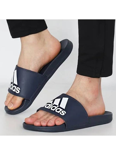 Adilette Comfort Slippers Navy - ADIDAS - BALAAN 2