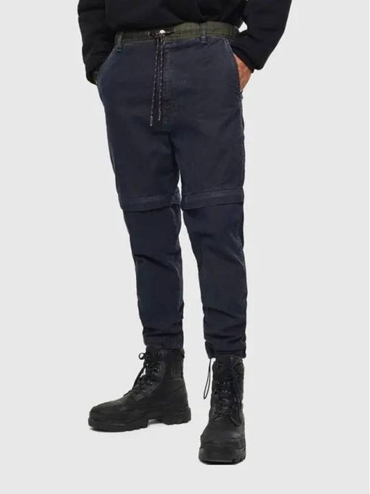 Men s Blue D EVERI NE Jeans Knee Zipper Pants 00SA1V 009BI - DIESEL - BALAAN 1