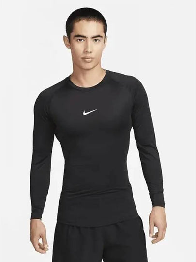 Pro Men's Dri Fit Tight Long Sleeve T-Shirt Black - NIKE - BALAAN 2