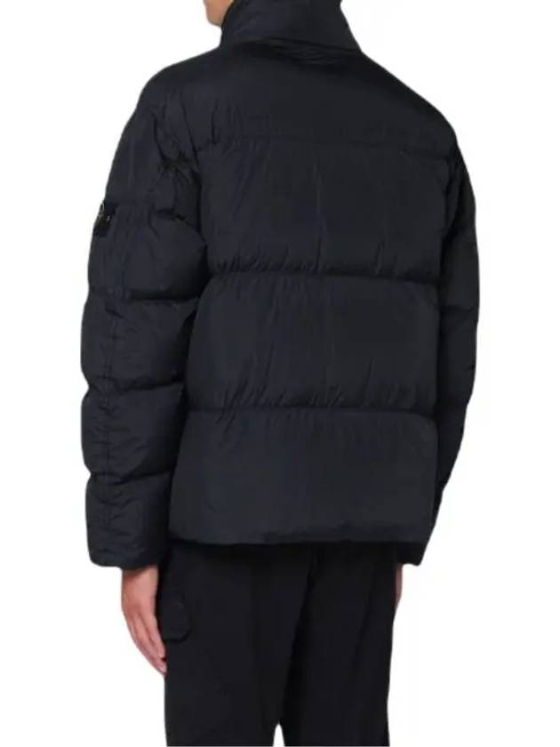 Garment Dyed Crinkle Reps Down Padding Black - STONE ISLAND - BALAAN 5