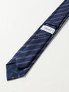 Gancini Print Silk Tie Navy - SALVATORE FERRAGAMO - BALAAN 3