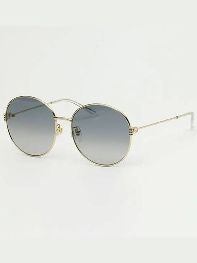 Eyewear Logo Round Frame Metal Sunglasses Grey - GUCCI - BALAAN 2