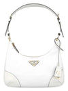 Re-Edition 2002 Re-Nylon and Brushed Leather Shoulder Bag White - PRADA - BALAAN 2