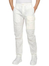 Men's Snap Pocket Cargo Straight Pants White - TEN C - BALAAN 6