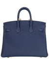 Blue Navy Togo Birkin 25 Gold W - HERMES - BALAAN 3