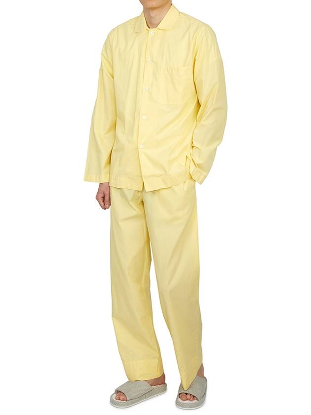 Poplin Pajamas Long Sleeve Shirt Lemonade - TEKLA - BALAAN 6